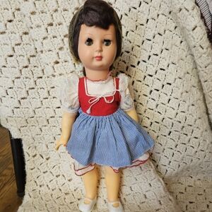 Vintage Furga Doll 16" Made in Italy Jointed Sleepy eyes Cryer- Not Working